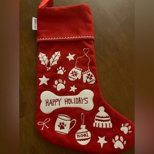 Jingle & Joy Red Christmas Stocking